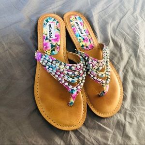 Toe post slingback sandals 👡